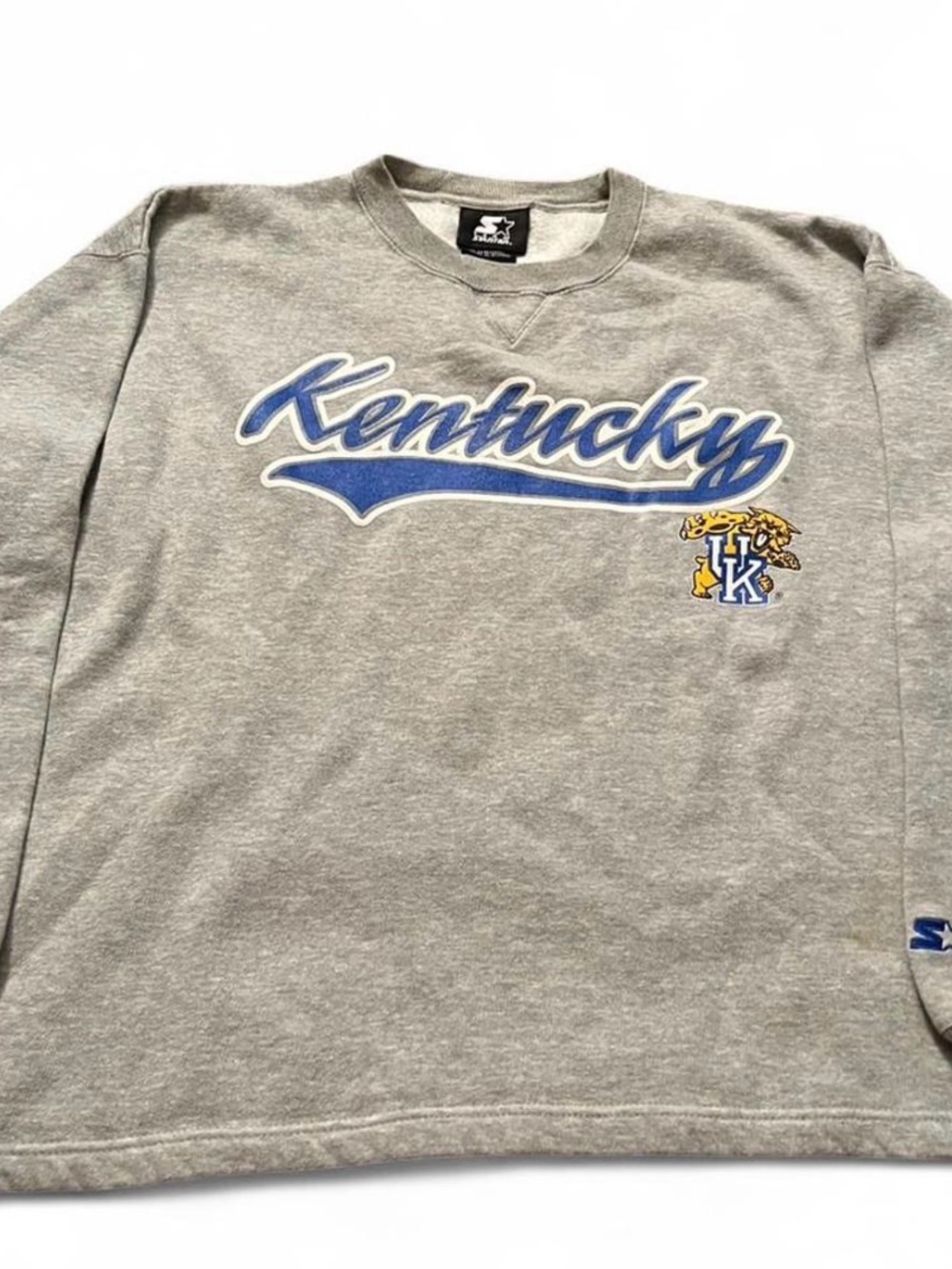 Vintage 90s Men’s Starter Kentucky Wildcats Gray Logo Sweatshirt Size XL